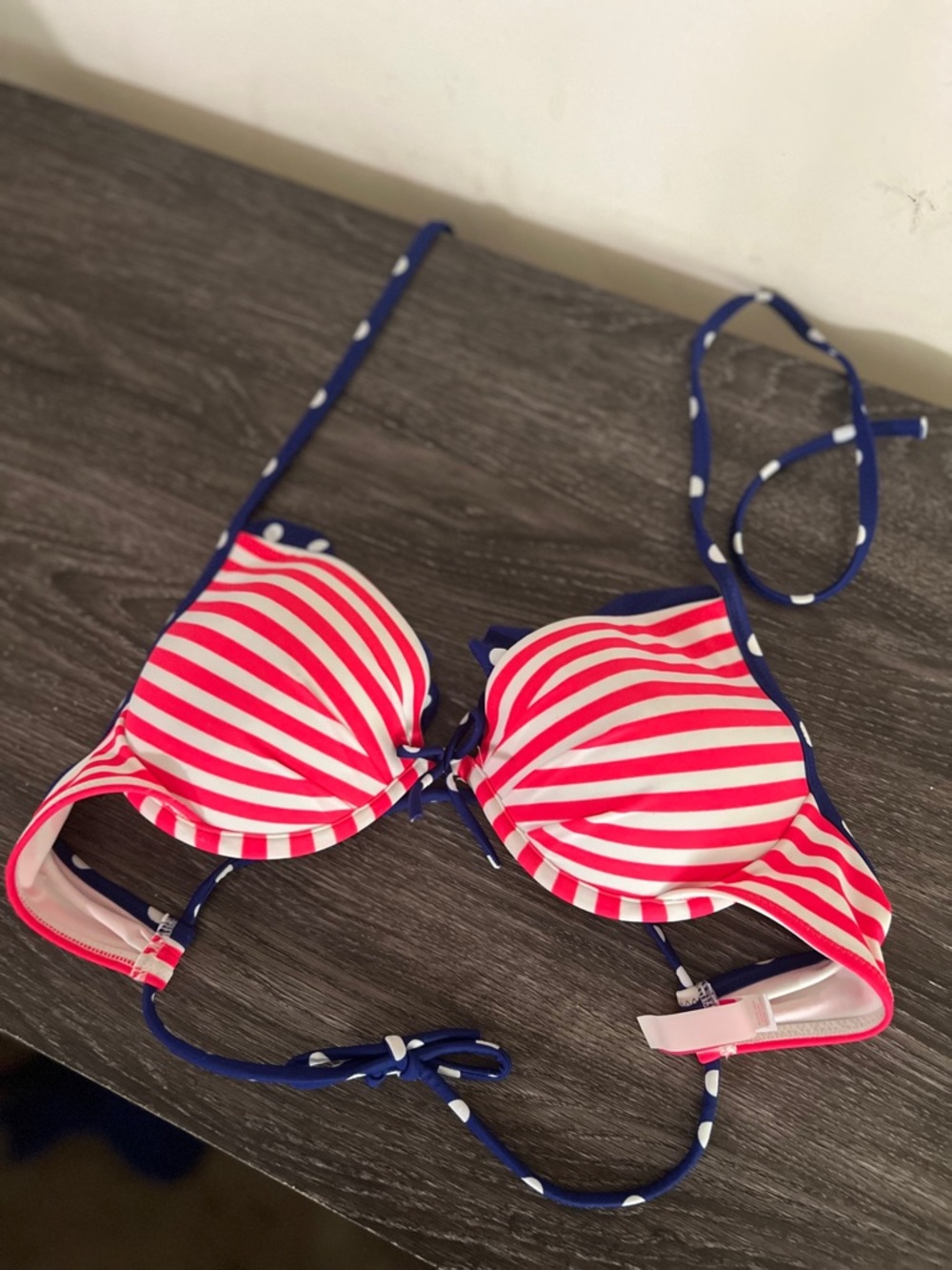Victorias Secret Red White and Blue Bikini Top